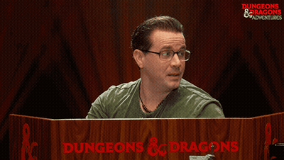 Man Behind Podium Saying Dungeons & Dragons GIF