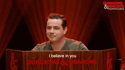 Man Behind Podium Saying Dungeons & Dragons GIF