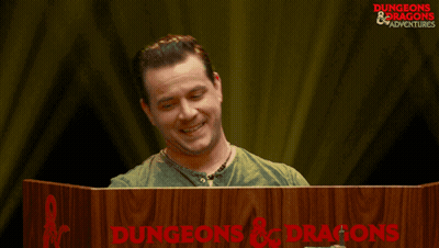 Man Behind Podium Saying Dungeons & Dragons GIF