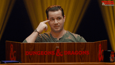 Man Behind Podium Saying Dungeons & Dragons GIF