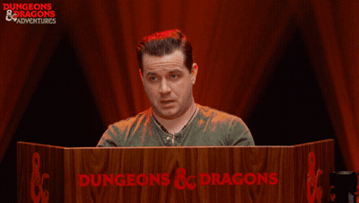 Man Behind Podium Saying Dungeons & Dragons GIF