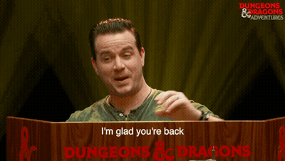 Man Behind Podium Saying Dungeons & Dragons GIF