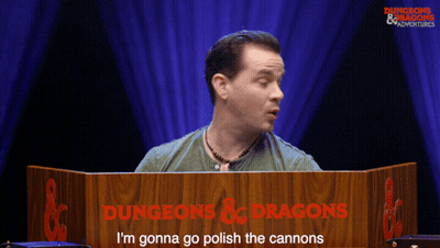 Man Behind Podium Saying Dungeons & Dragons GIF