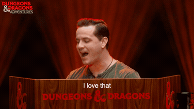 Man Behind Podium Saying I Love That Dungeons And Dragons GIF