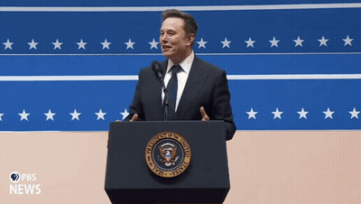 Man Behind Podium Saying President Of The United States GIF