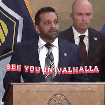 Man Behind Podium Saying See You In Valhalla GIF
