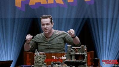 Man Behind Podium Saying Thunder GIF