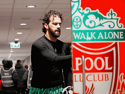 Man Behind Walk Alone Sign GIF