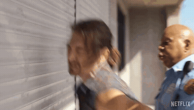 Man Being Arrested By Police Officer GIF