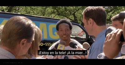 Man Being Interviewed In Front Of Van 555 GIF