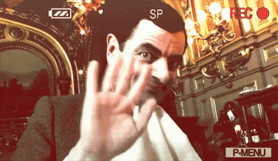 Man Being Recorded With P-Menu GIF