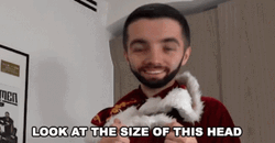 Man Big Head Look At The Size GIF