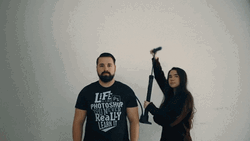 Man Big Head Pumping The Air GIF