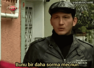 Man Black Hat Black Jacket Bunu Bir Daha Sorma Mecnun GIF