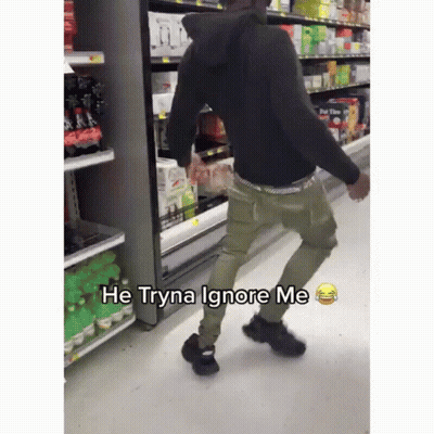 Man Black Hoodie Dancing Saying Tryna Ignore Me GIF
