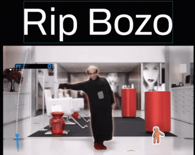 Man Black Red Rip Bozo Rest In Piss GIF