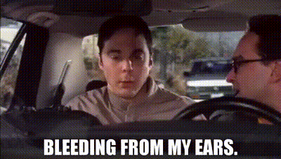 Man Bleeding From Ears In Car GIF