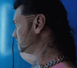 Man Blow Drying Mullet GIF