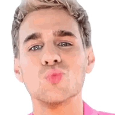 Man Blowing Kiss Sticker