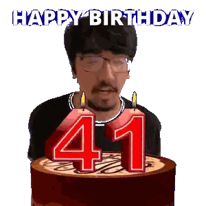 Man Blowing Out Birthday Candles Sticker