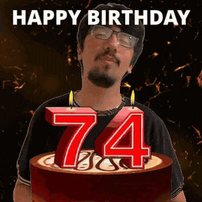 Man Blowing Out Candles On Birthday Cake 74 GIF