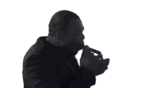 Man Blowing Whistle Sticker