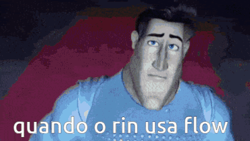 Man Blue Shirt Quando O Rin Usa Flow GIF