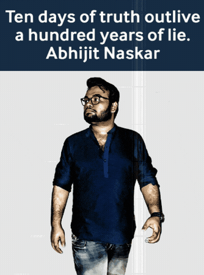 Man Blue Shirt Ten Days Of Truth Outlive GIF