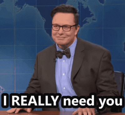 Man Bow Tie Sign I Really Need You GIF