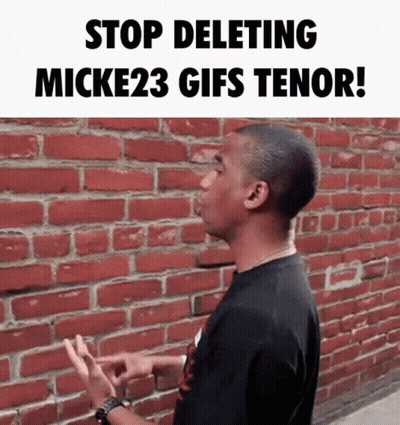 Man Brick Wall Stop Deleting Mickey23 Gifs Tenor