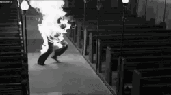 Man Burning In Church GIF
