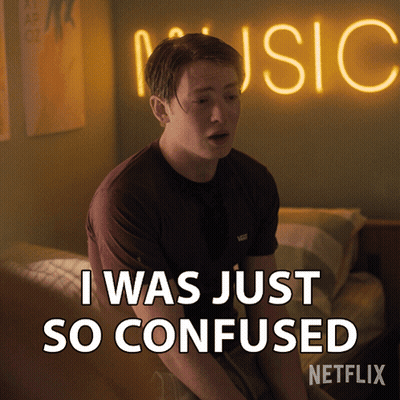Man By Neon Music Sign I Was Just So Confused GIF