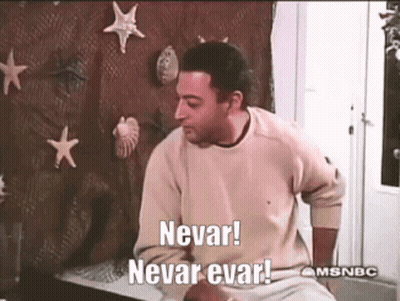 Man By Seashell Wall Never Never Ever GIF