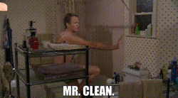 Man Calling Out Mr Clean GIF