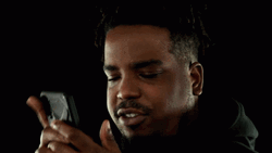 Man Carefully Reading Phone Text Message GIF