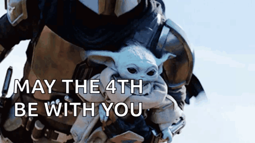 Man Carrying Baby Yoda May The 4Th Be With You GIF