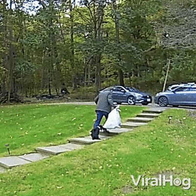 Man Carrying Bag Viralhog GIF