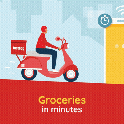 Man Carrying Box Free Delivery On All Orders GIF