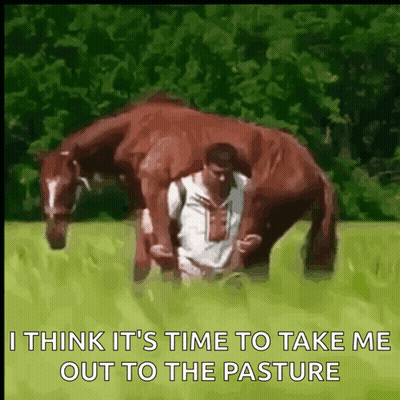 Man Carrying Child On Back In Front Of Blue Truck V8 GIF