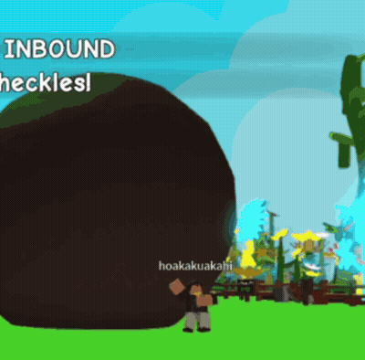 Man Carrying Large Rock With Inbound Heckles GIF