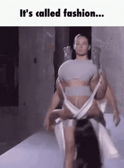 Man Carrying Woman On Back Down Runway GIF