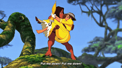Man Carrying Woman Put Me Down GIF
