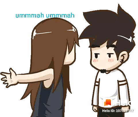 Man Carrying Woman With Ummmah Ummmah Sticker