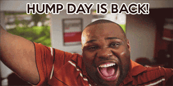 Man Celebrating Because Hump Day Is Back GIF