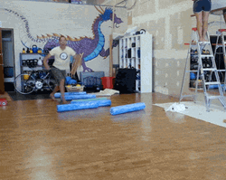 Man Chaos Cartwheel GIF