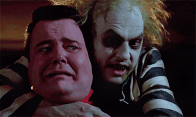Man Choked By Monster In Striped Shirt GIF