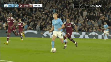 Man City Erling Haaland Goal Ball GIF