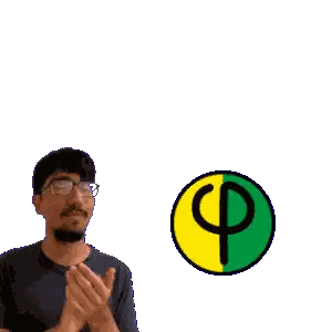 Man Clapping At Sign Sticker