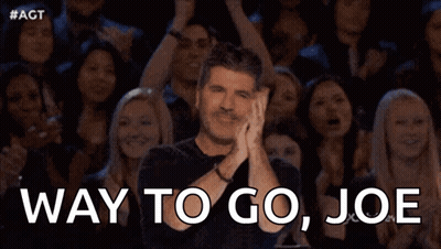 Man Clapping Crowd Says Way To Go Joe GIF