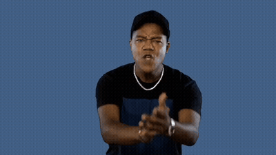 Man Clapping In Front Of Lets Go GIF